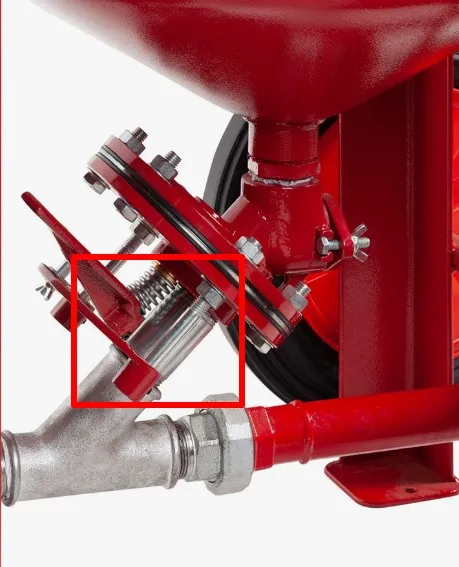 Трубка ниппель обрезиненная 1 1/4" 100мм для шиберного дозатора FSV