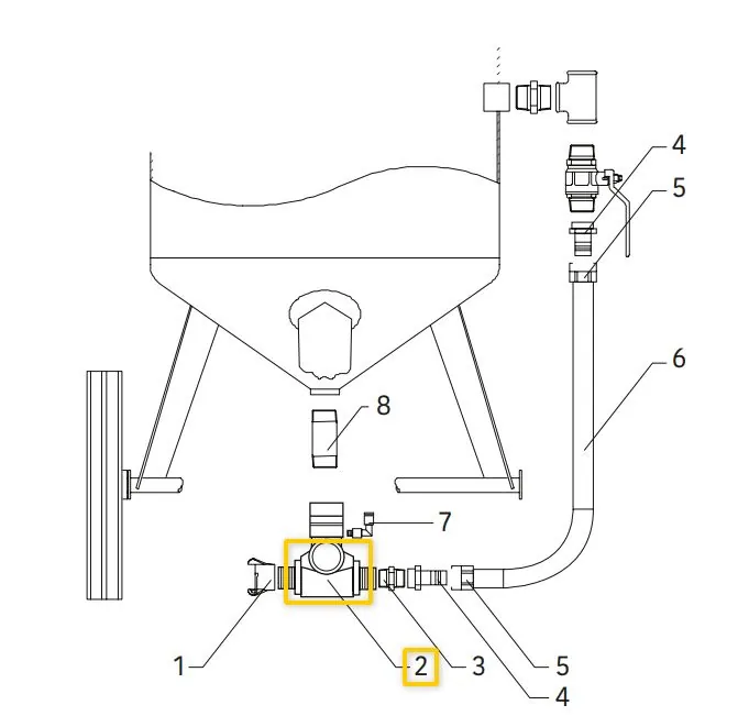 Дозатор абразива универсальный Tomson Valve TMV 1-1/4'' (затвор Томсона)