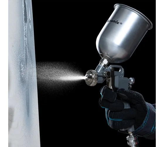 Пистолет краскораспылитель с верхним бачком V=0,6л