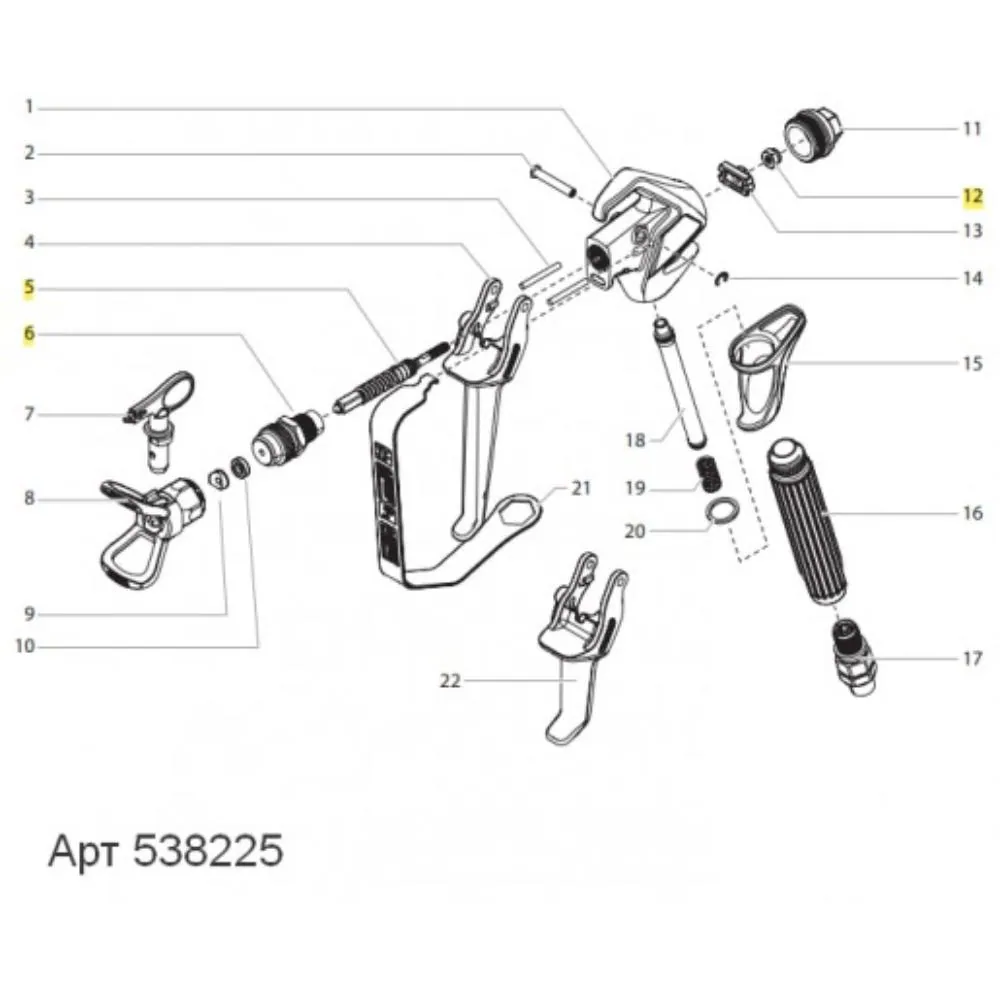 Ремкомплект для окрасочного пистолета Wagner Vector Pro