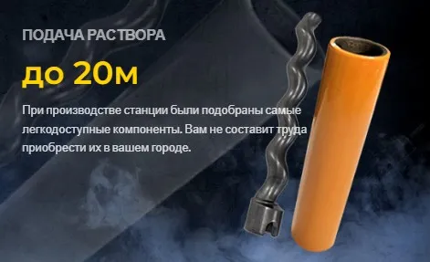 Штукатурная станция GRAND (ГРАНД) 3 (220V) с поршневым компрессором
