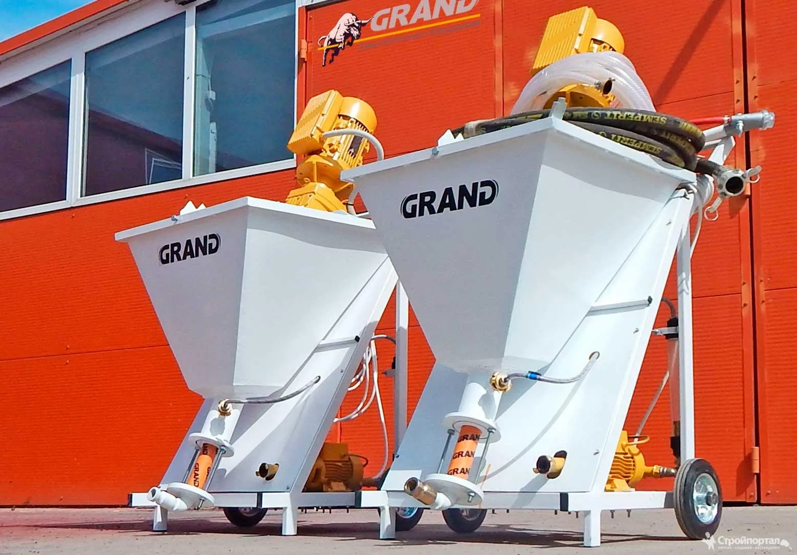 Штукатурная станция GRAND (ГРАНД) 3 (220V) с поршневым компрессором