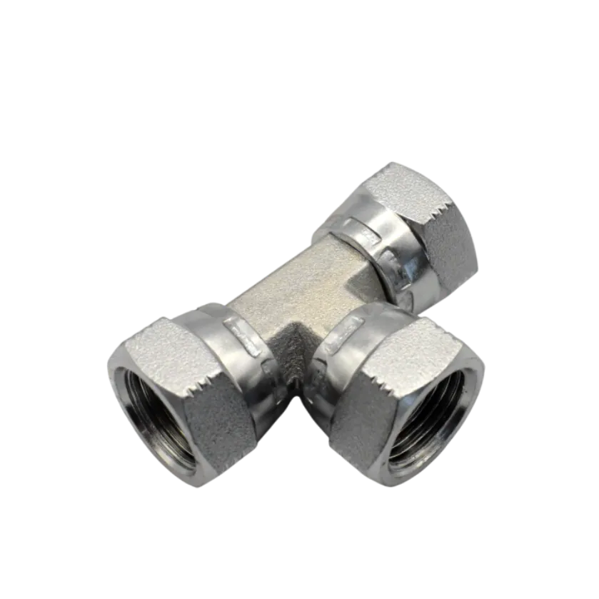 Тройник NPT 1/2" гайки