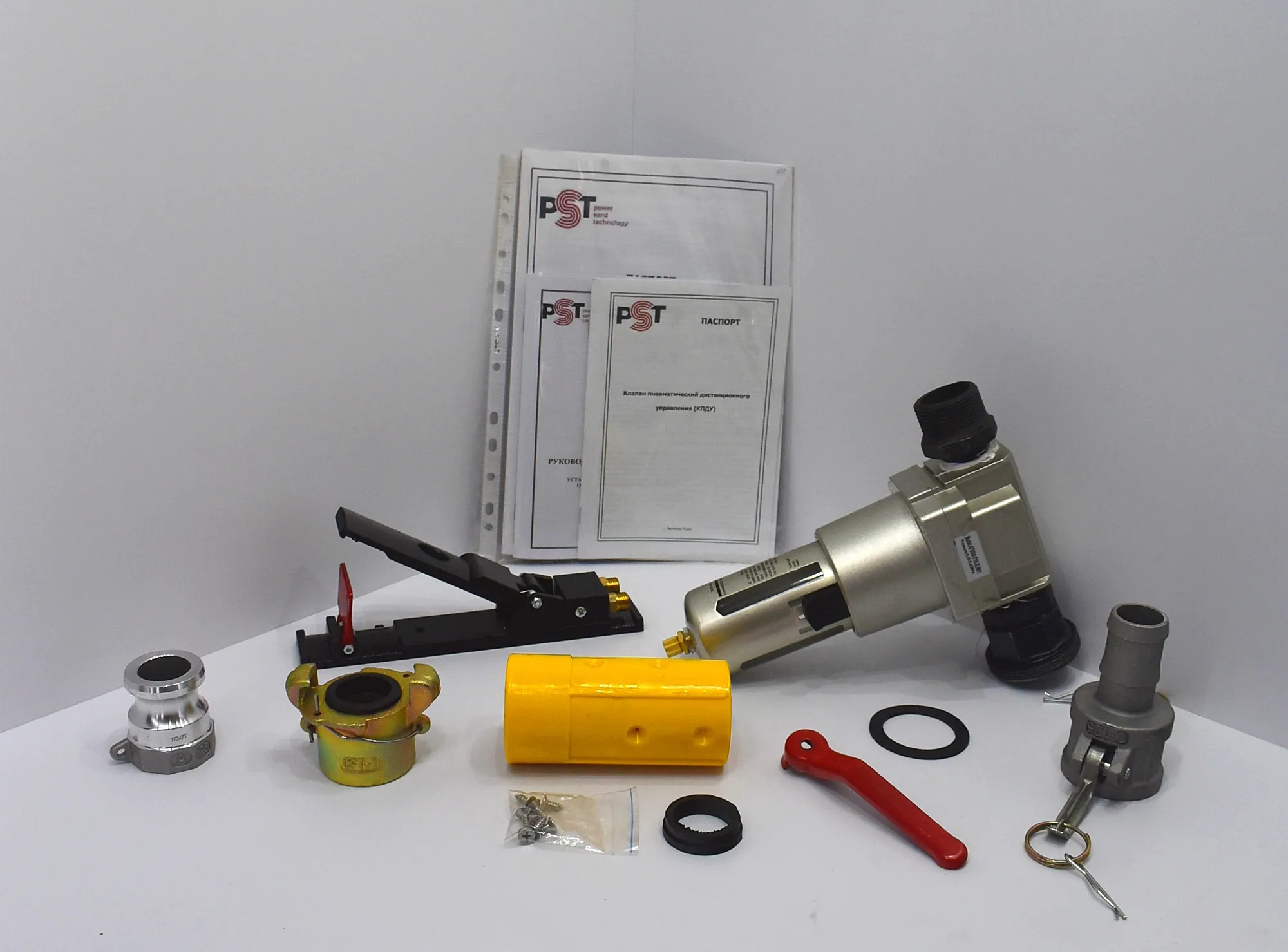 Пескоструйный аппарат PST-PS-200-3 с шиберным затвором FSV, фильтром, КПДУ (без рукава)