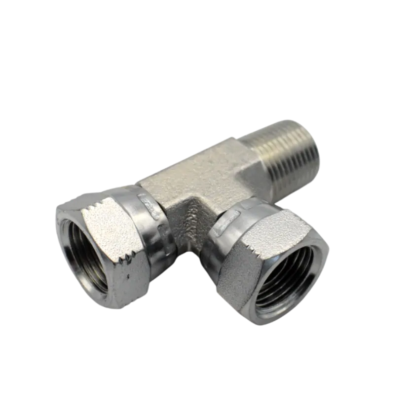 Тройник NPT 1/2" 2 гайки и 1 наружная резьба