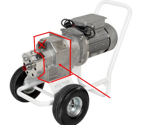 Корпус с поршнем и цилиндром АВД 7000