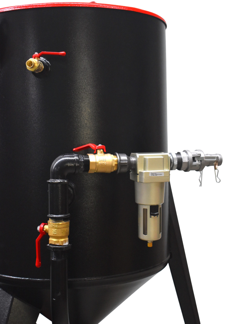 Пескоструйный аппарат PST-PS-200-3 с универсальным затвором и фильтром