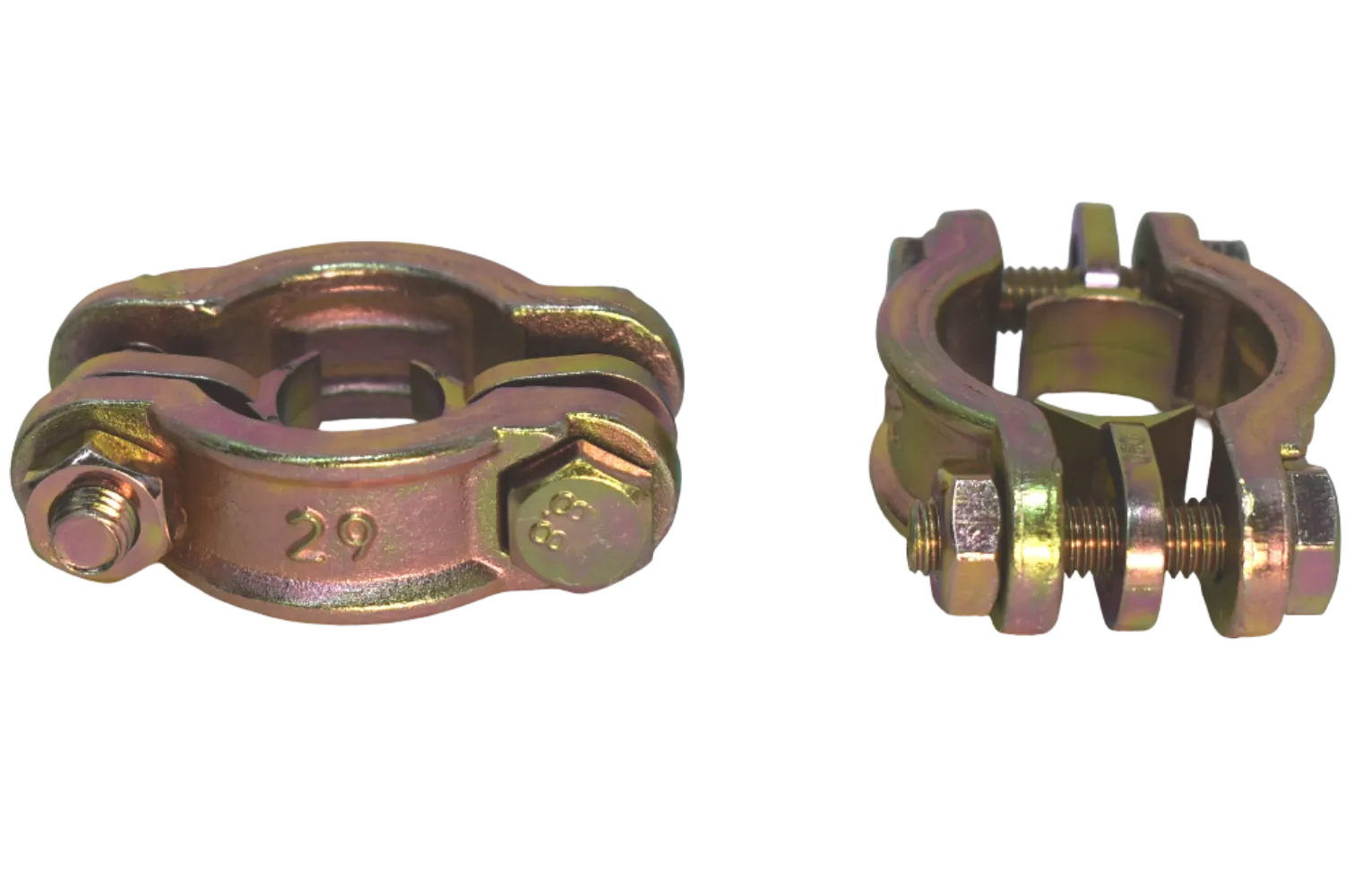 Хомут силовой двухболтовый сталь SL 29 (1/2") для рукавов 20-29мм