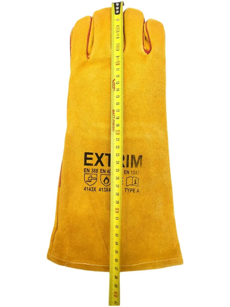 Перчатки пескоструйщика (кожа), оранжевые 10 (XL)