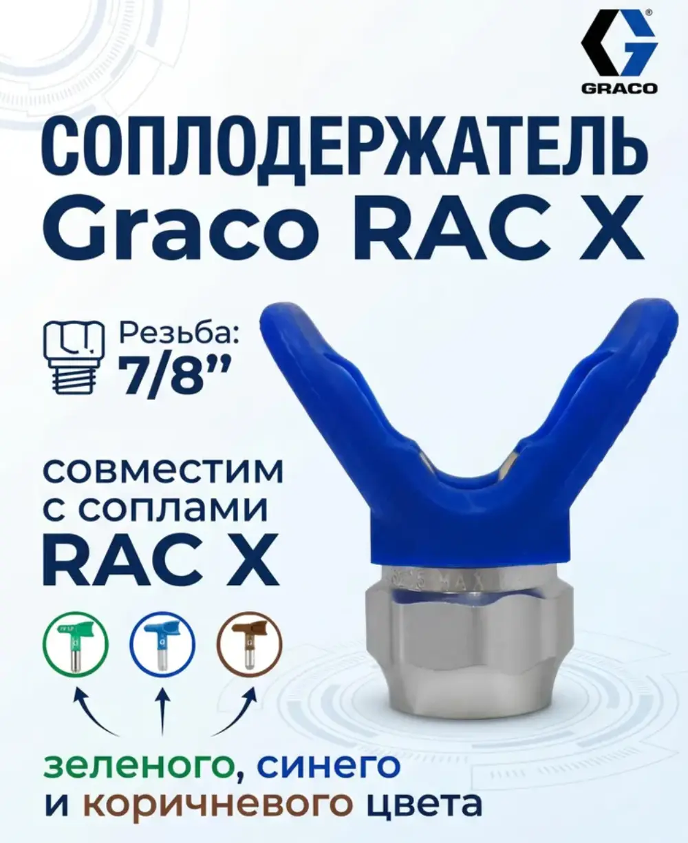 Соплодержатель GRACO RAC X 230бар 7/8" 246215