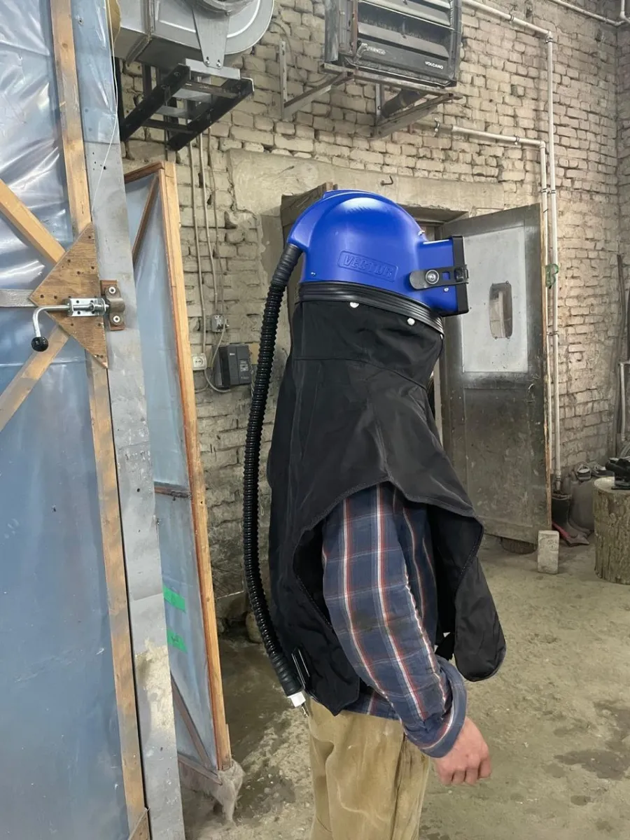 Шлем пескоструйщика VECTOR (Вектор) с пелериной