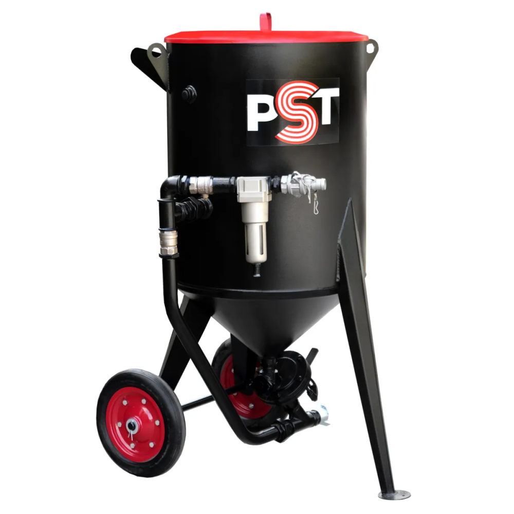 Пескоструйный аппарат PST-PS-200-2 с шиберным дозатором FSV и фильтром