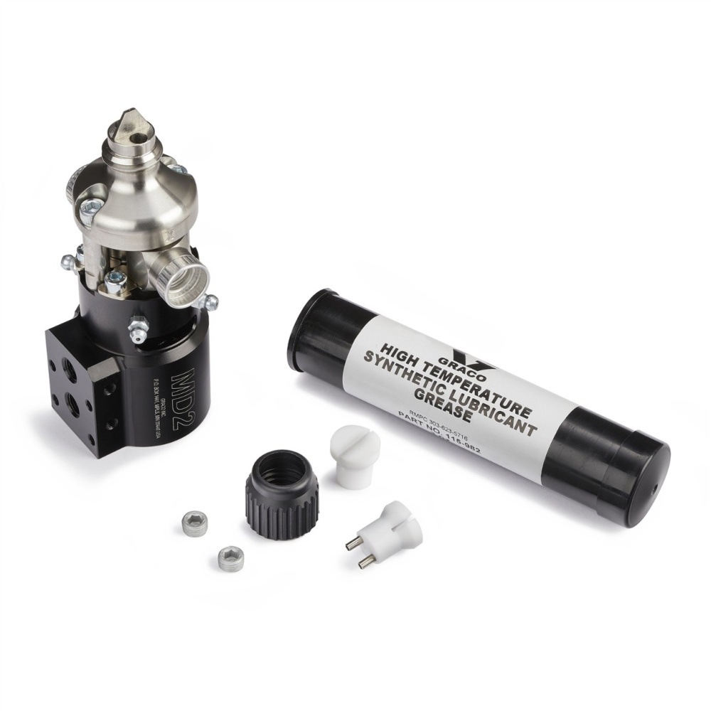 Раздаточный пистолет GRACO MD2 для консистентных смазок 1:1 на мягком основании, с мягким седлом