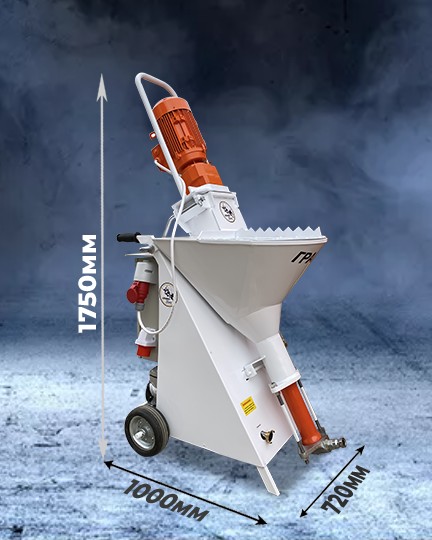 Штукатурная станция GRAND (ГРАНД) ALFA M (220/380V) мультивольтажная c мембранным компрессором