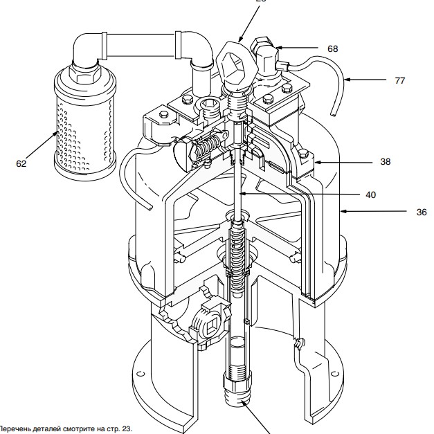 Ремкомплект пневмомотора GRACO Xtreme 
