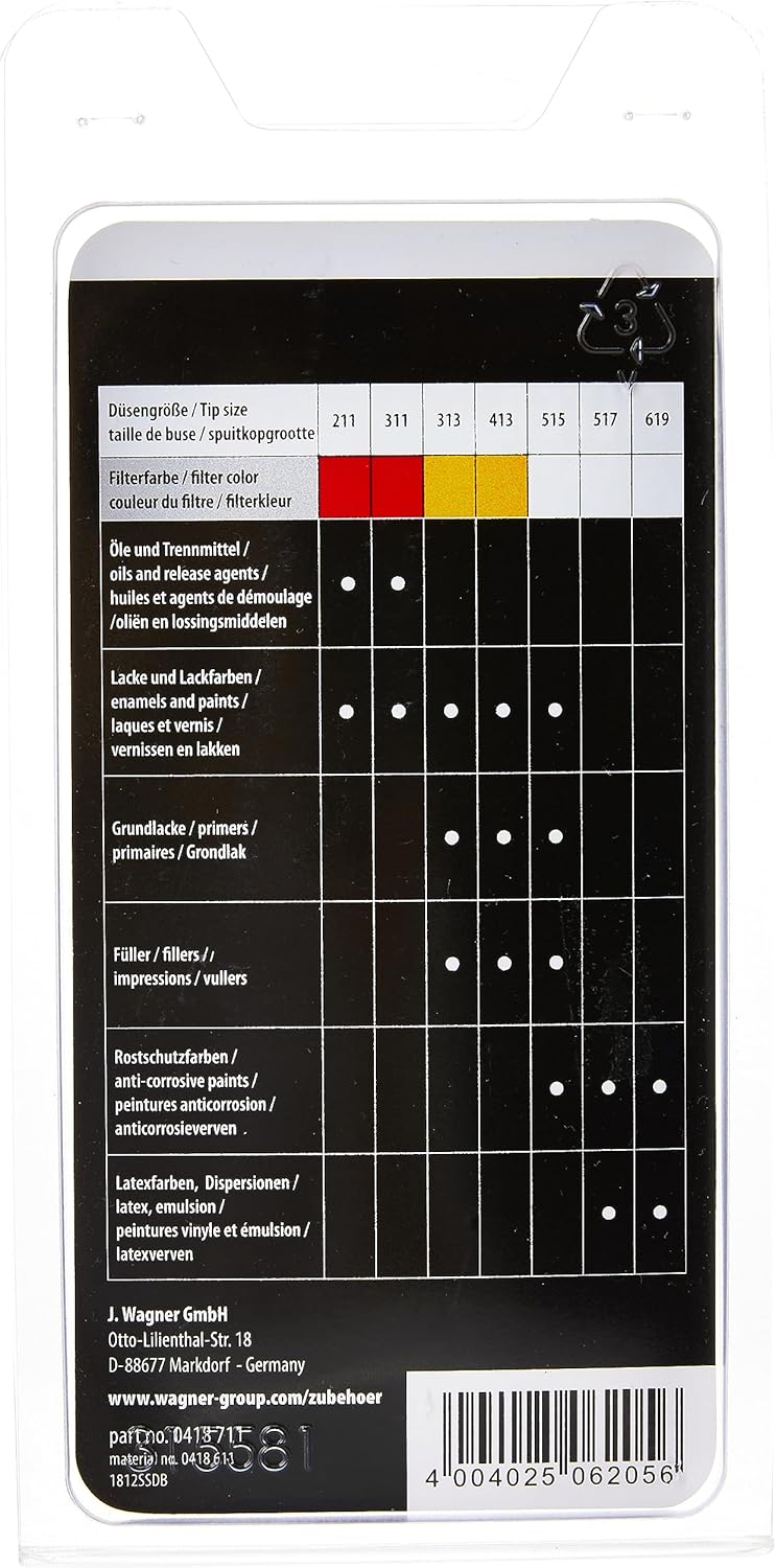 Фильтр для пистолета Wagner XS-S 180mesh красный 2шт