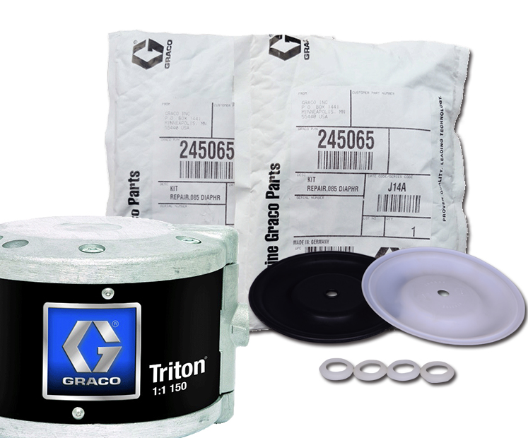 Ремонтный комплект диафрагмы PTFE GRACO Triton 308, Husky 245065