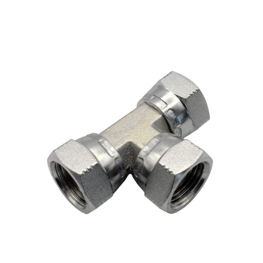 Тройник NPT 1/2" гайки