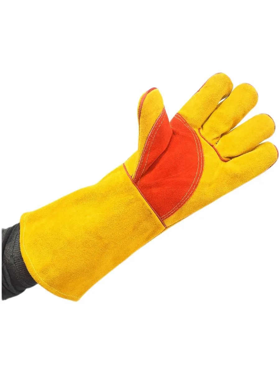 Перчатки пескоструйщика (кожа), оранжевые 10 (XL)