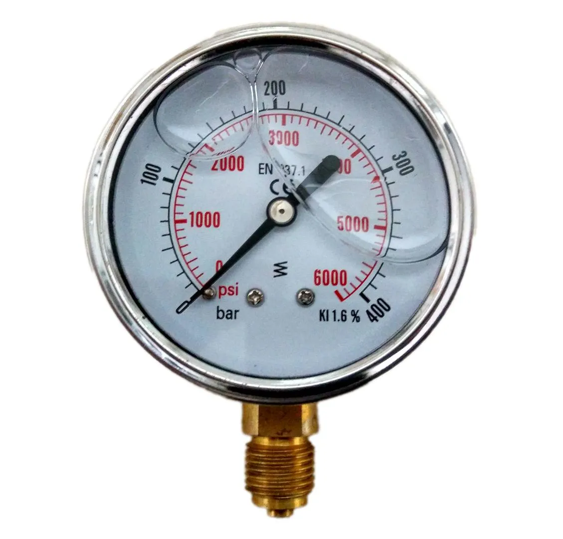 Манометр для окрасочного аппарата 1/4 дюйма 0-400 бар