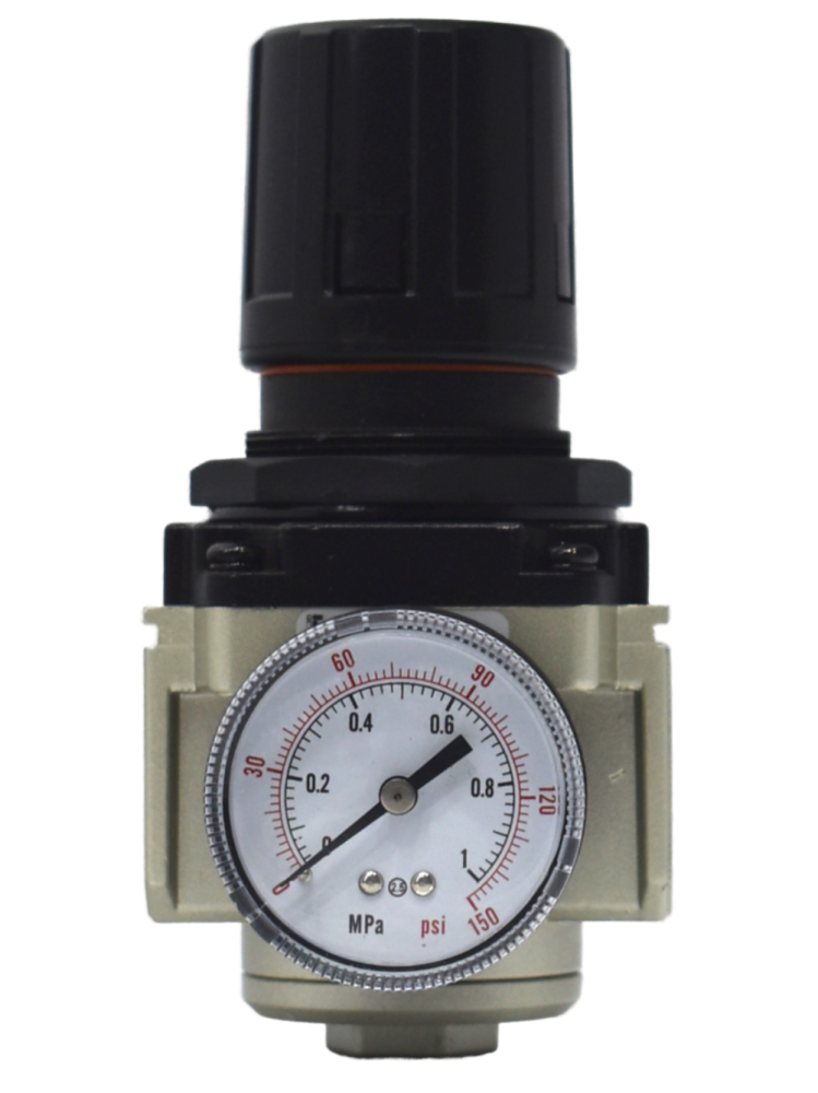 Регулятор давления воздуха окрасочного аппарата 3/4″ с манометром до 6000 л/мин