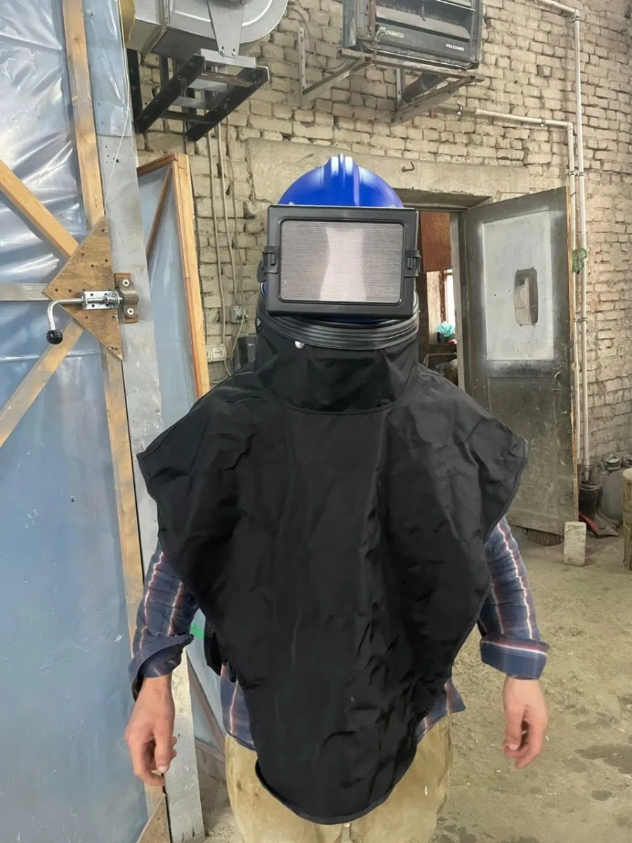 Шлем пескоструйщика VECTOR (Вектор) с пелериной