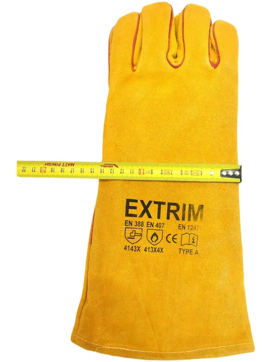 Перчатки пескоструйщика (кожа), оранжевые 10 (XL)