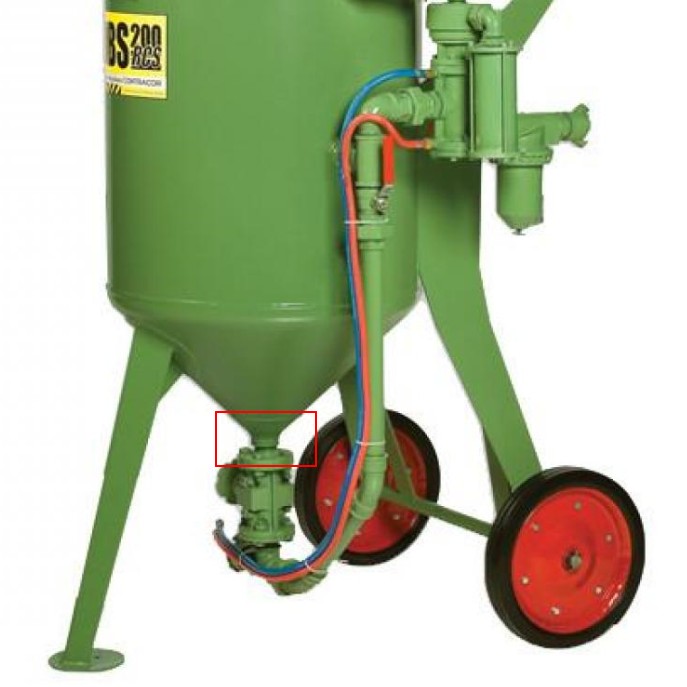 Фланец клапана дозатора абразива SGV 1-1/4"