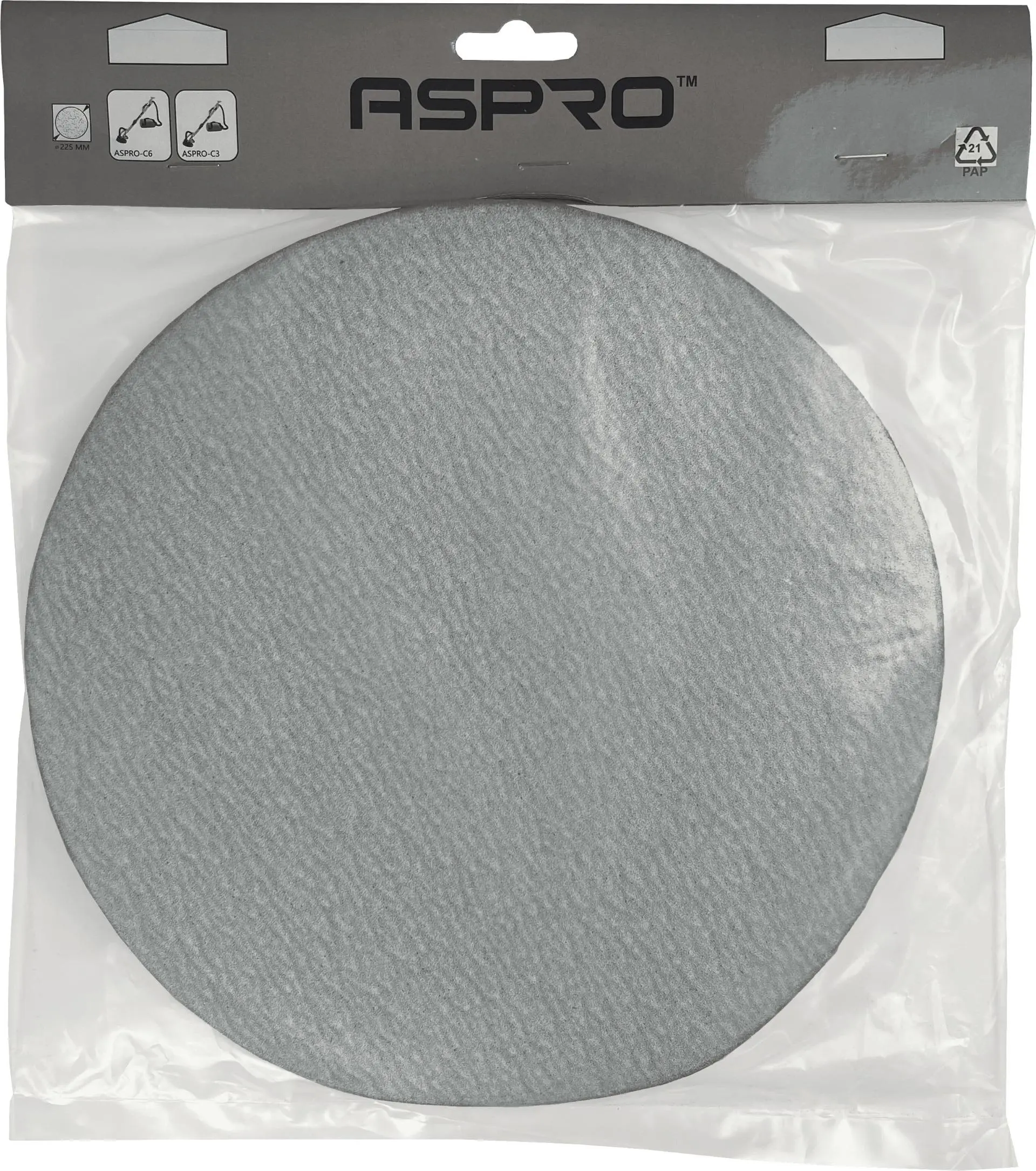 Бумага шлифовальная ASpro белая 225мм