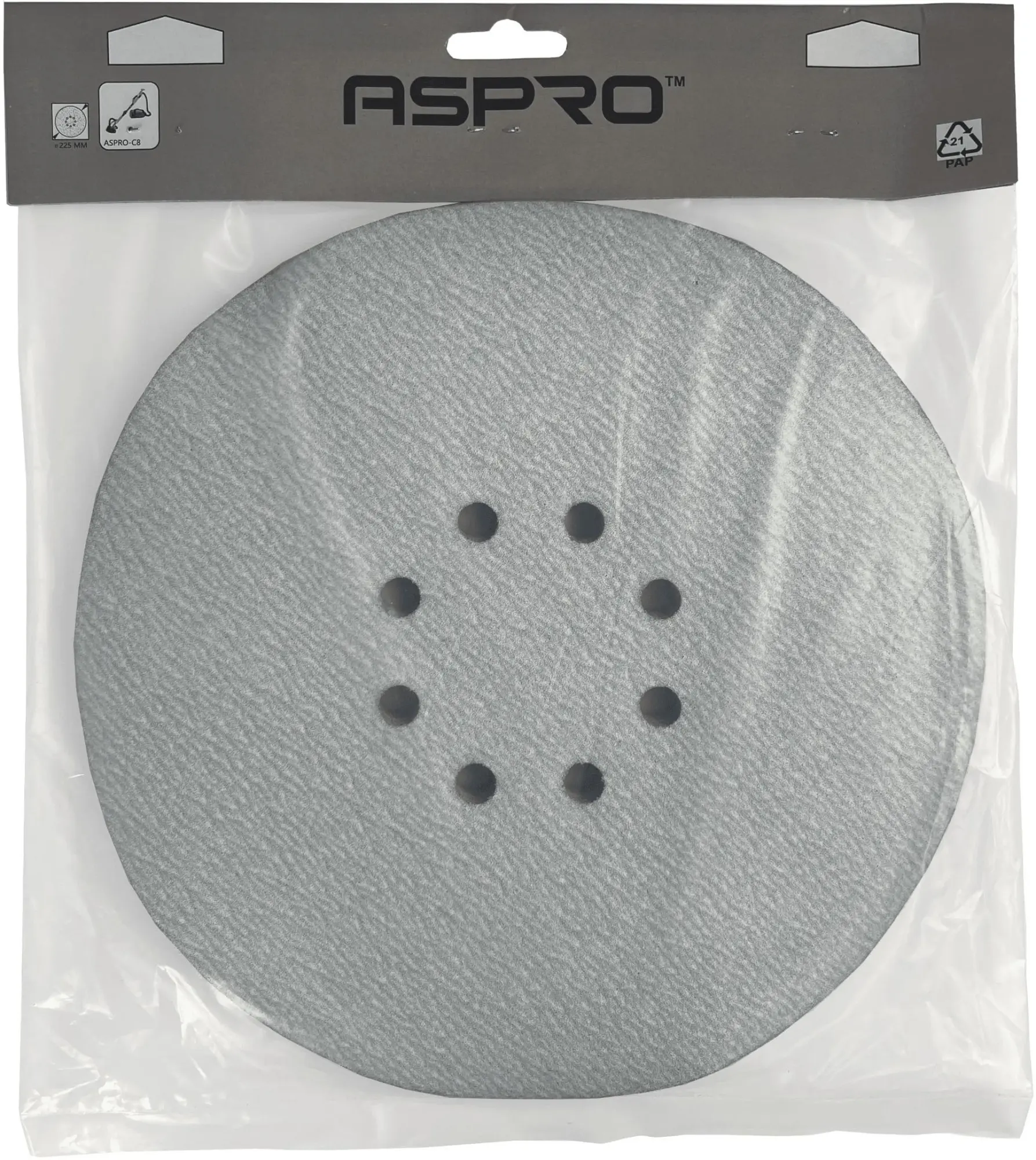 Бумага шлифовальная ASpro для С8 белая 225мм