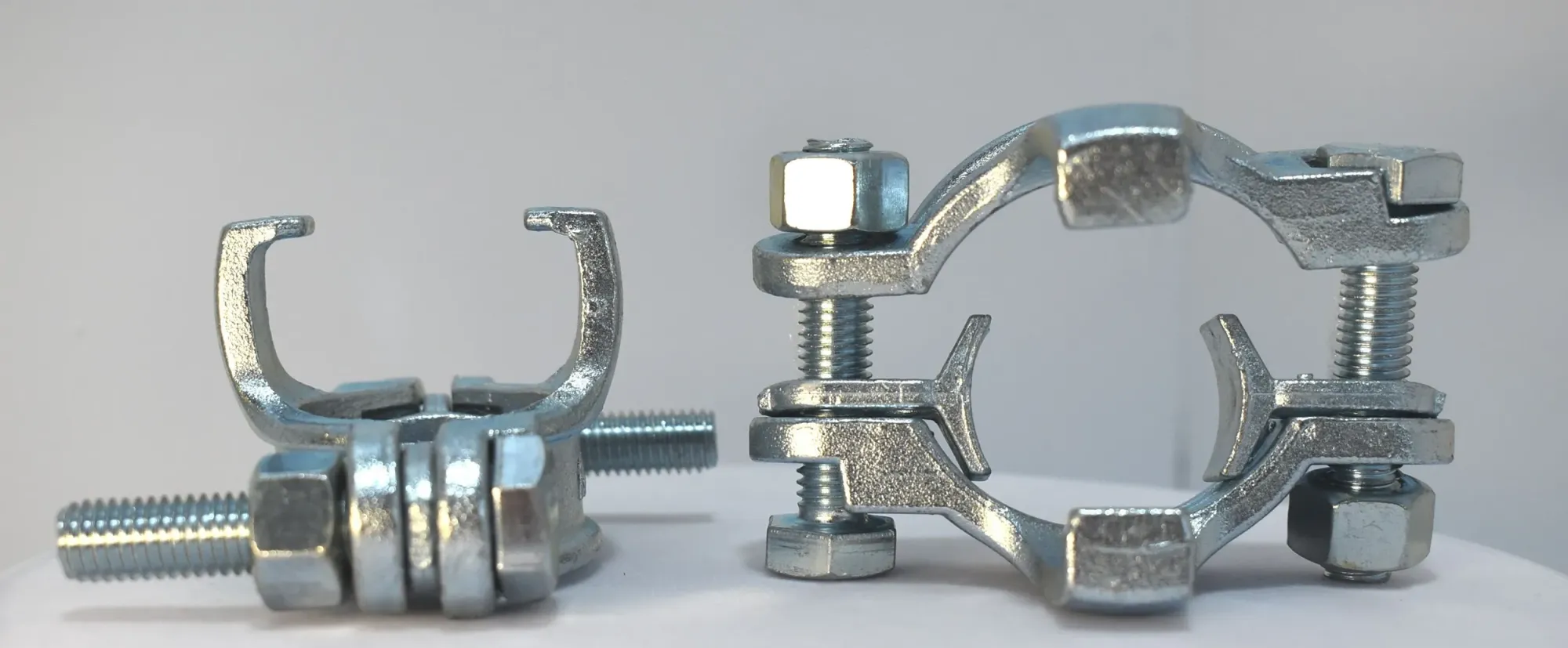 Хомут силовой двухболтовый сталь SK 49 (1-1/4") с фиксаторами (39-49мм)